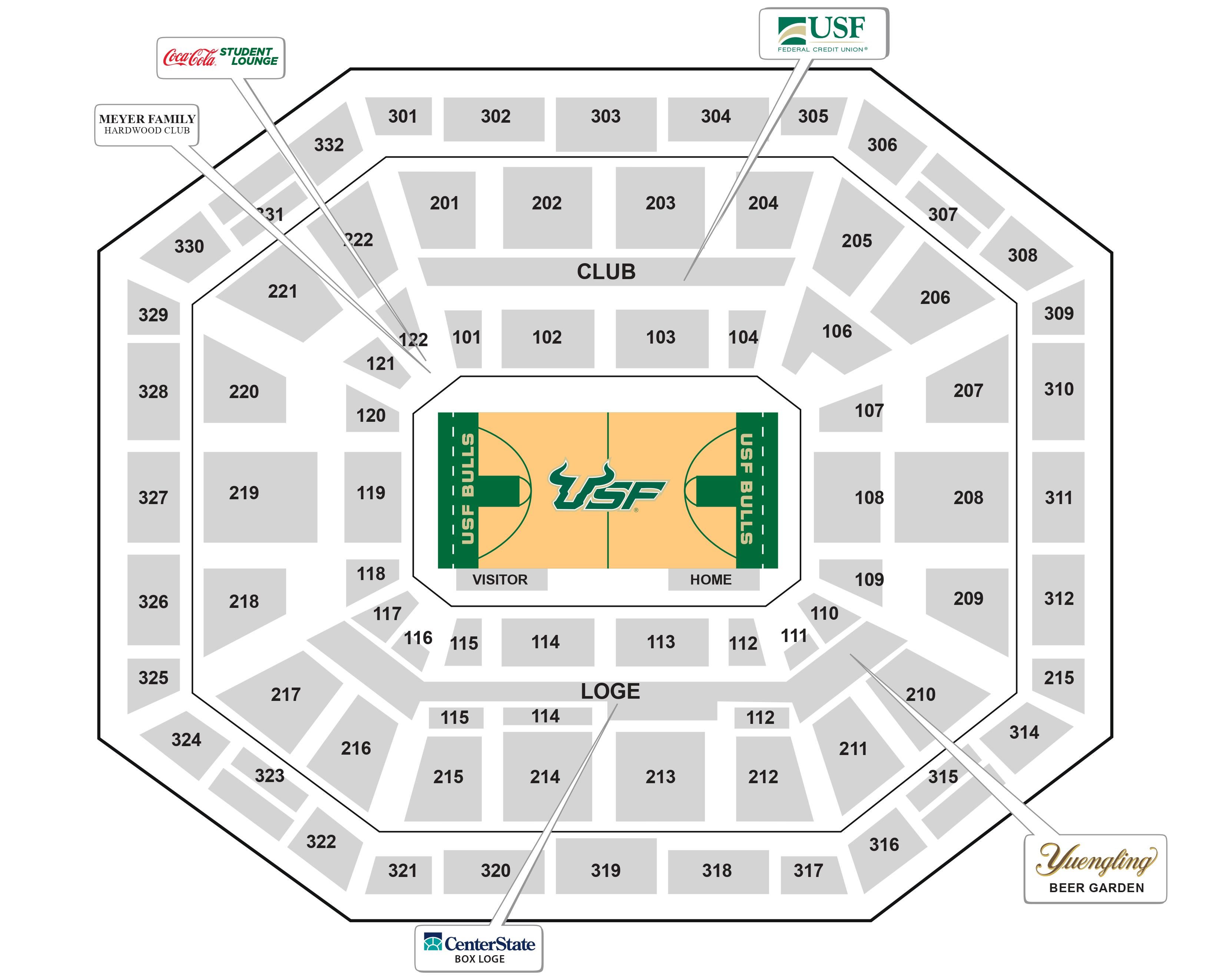 Yuengling Center Seating Chart